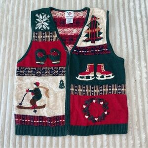 Festive Holiday Sweater Vest - Ugly Sweater